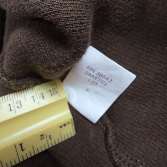 Timberland Brown Full-Zip Cotton Blend Jacket Men XL Casual Outdoor Utility - Picture 6 of 7